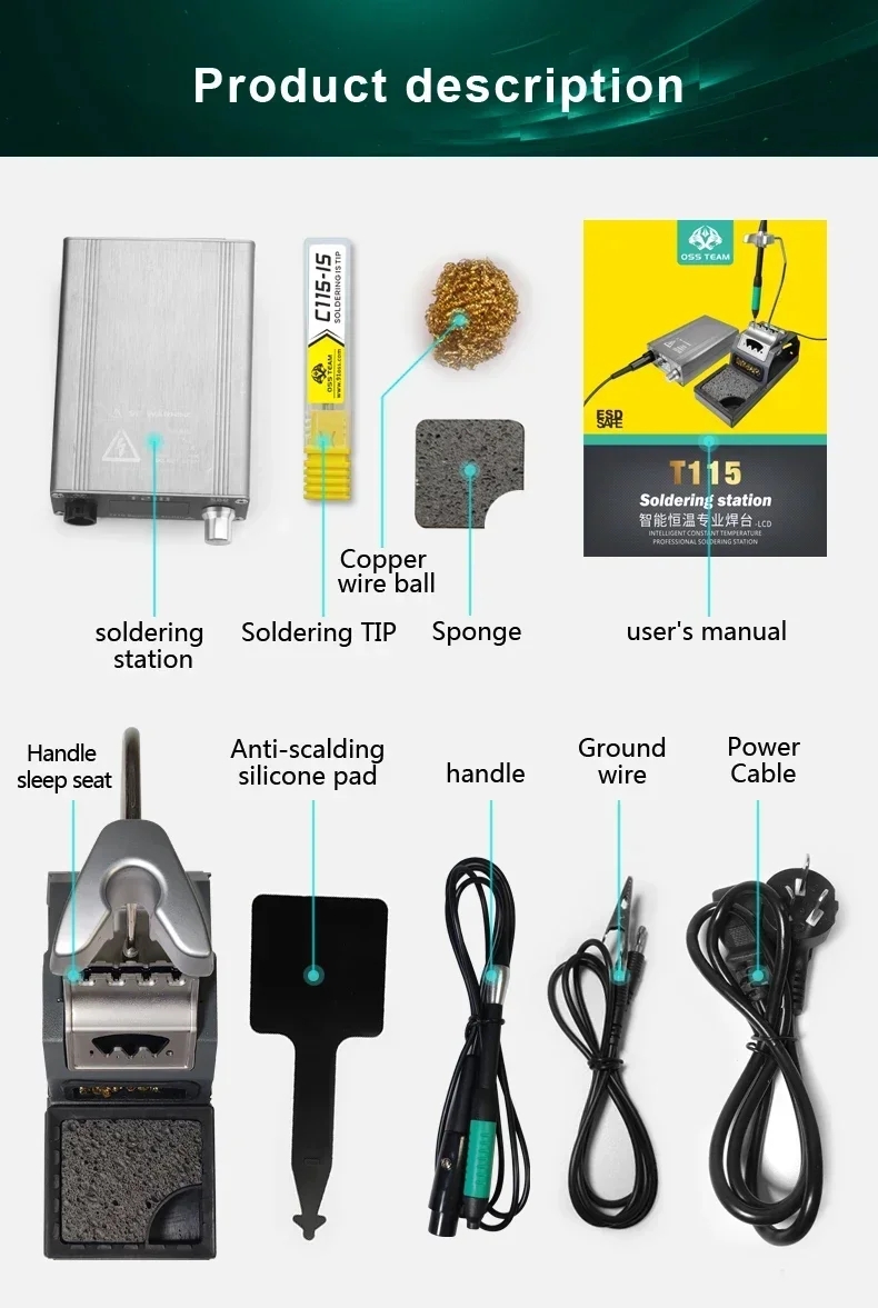 OSS T115 Micro Nano elektrisch - C115 Nano Soldering Iron Station recensie en prijs