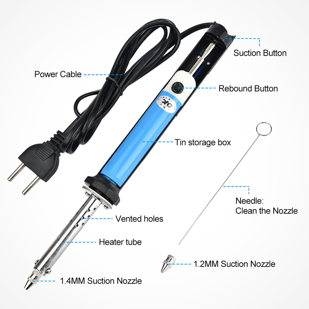 Elektrische soldeerbout met zu - Desoldering Pump Electric Vacuum Station recensie en prijs